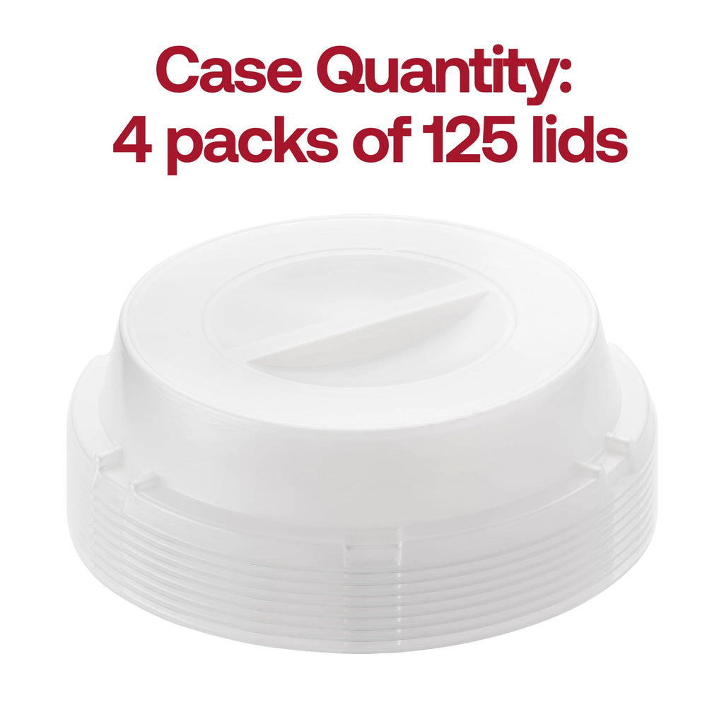 9" Clear Round Plate Disposable HIPS Dome Short Lids