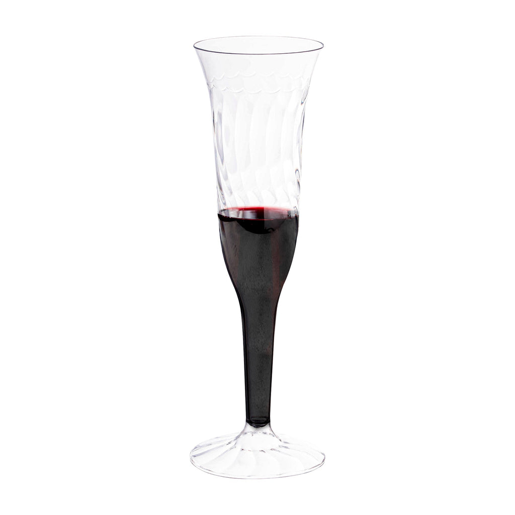 Clear Plastic Champagne Flutes (5 oz. )