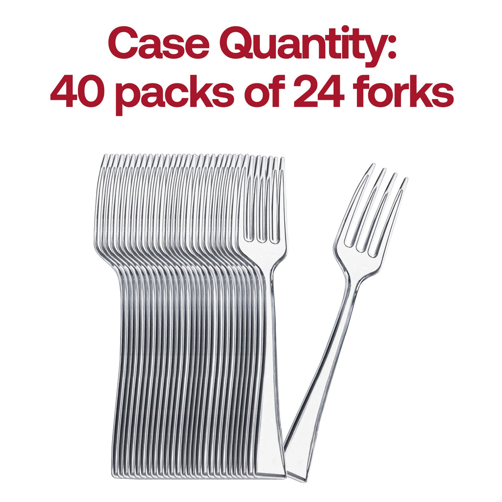 Clear Mini Plastic Disposable Tasting Forks
