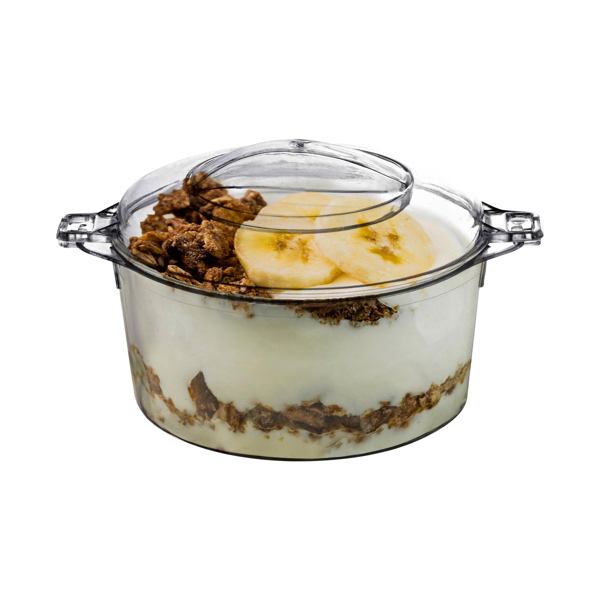 3.4 oz. Clear Round Disposable Plastic Mini Dessert Pots