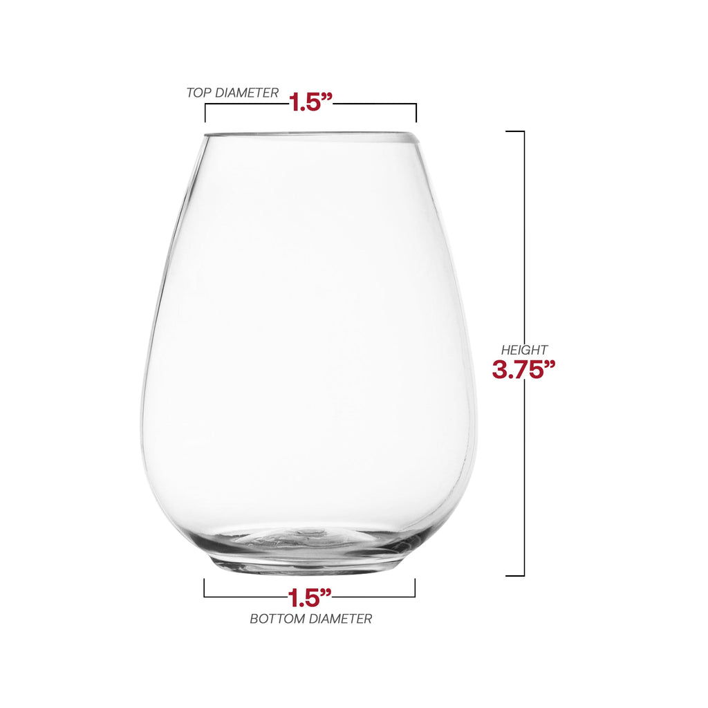 Clear Stemless Plastic Mini Goblets (4 oz. )