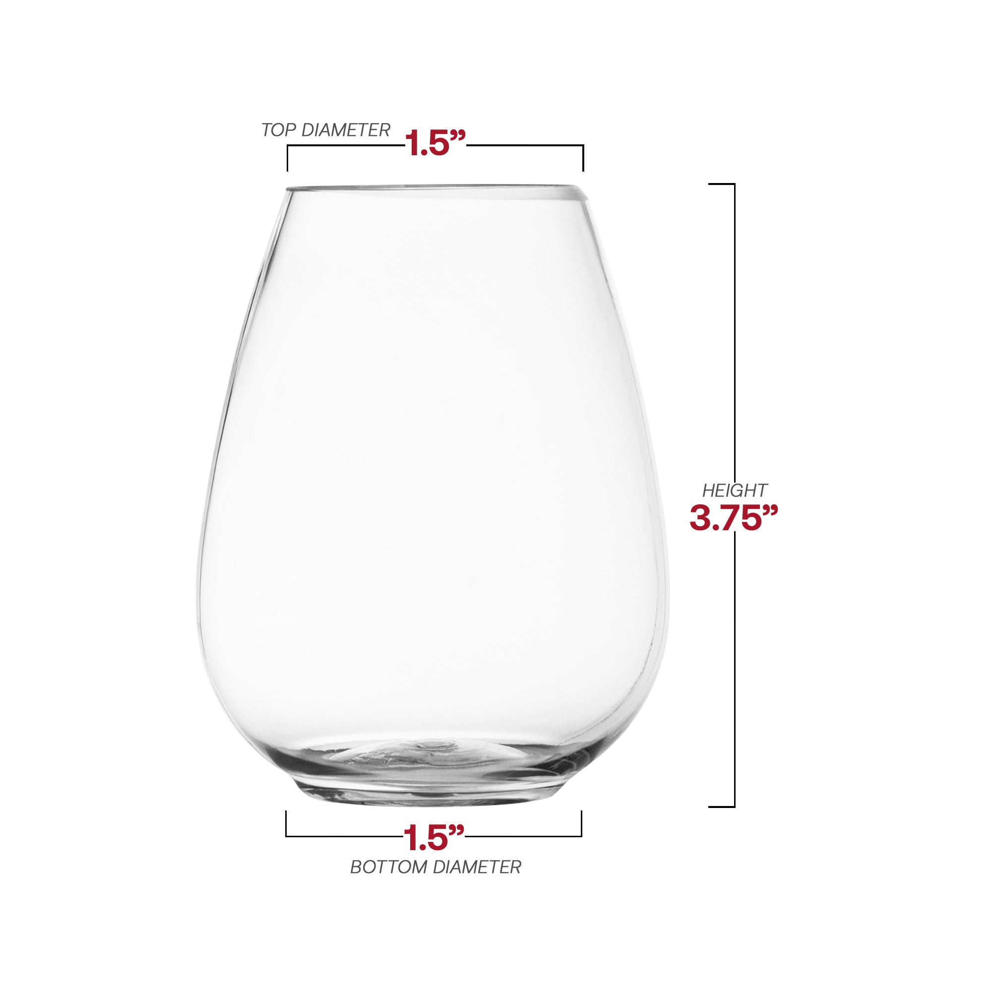 Clear Stemless Plastic Mini Goblets (4 oz. )