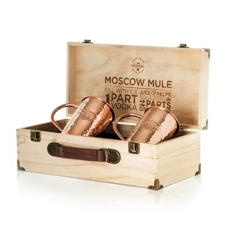 Two Original Moscow Mule Mugs with Collector's Box