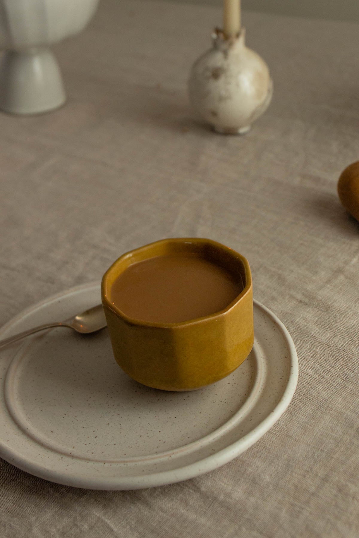 Ochre Latte Cup & Saucer - Limited Edition