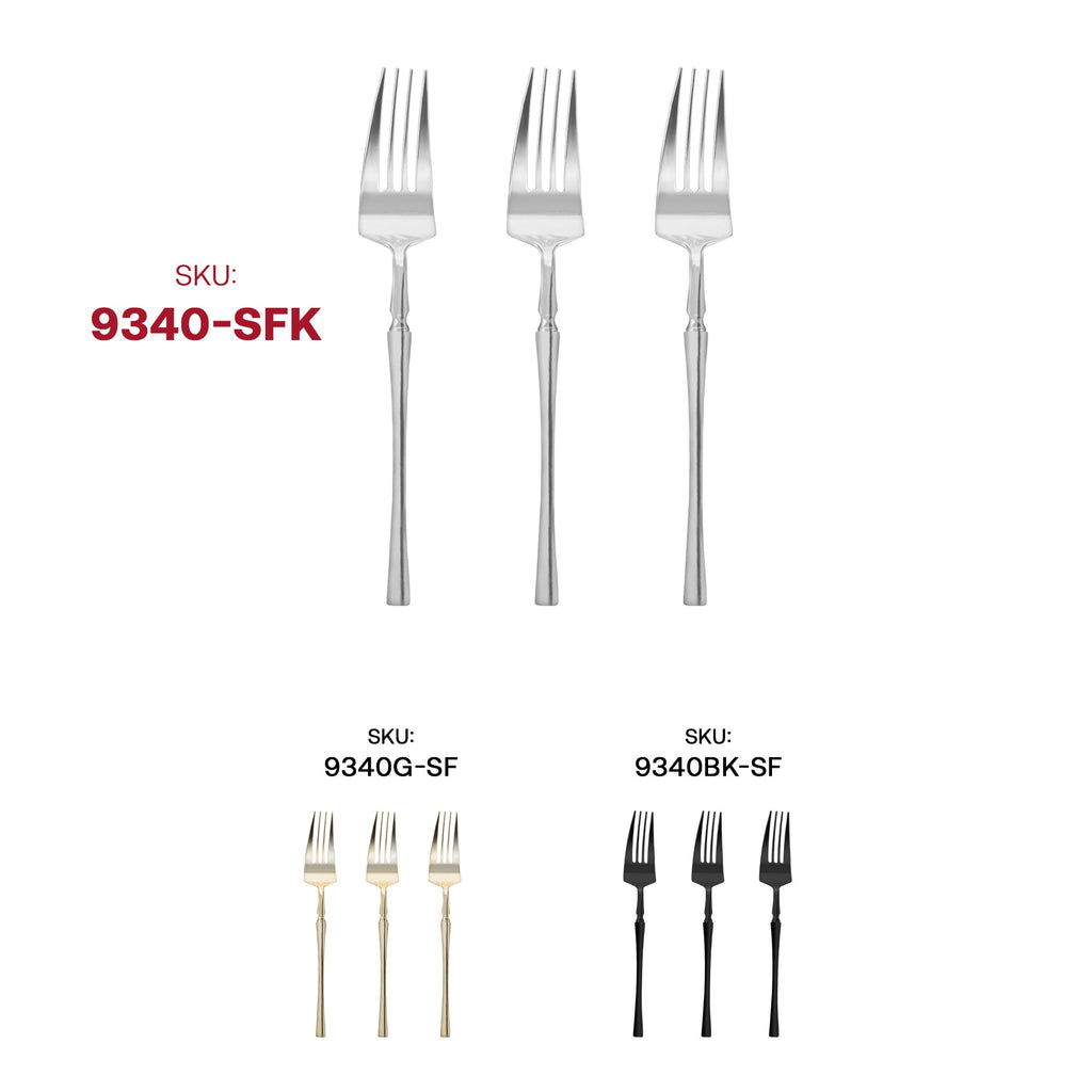 Shiny Silver Moderno Disposable Plastic Dinner Forks