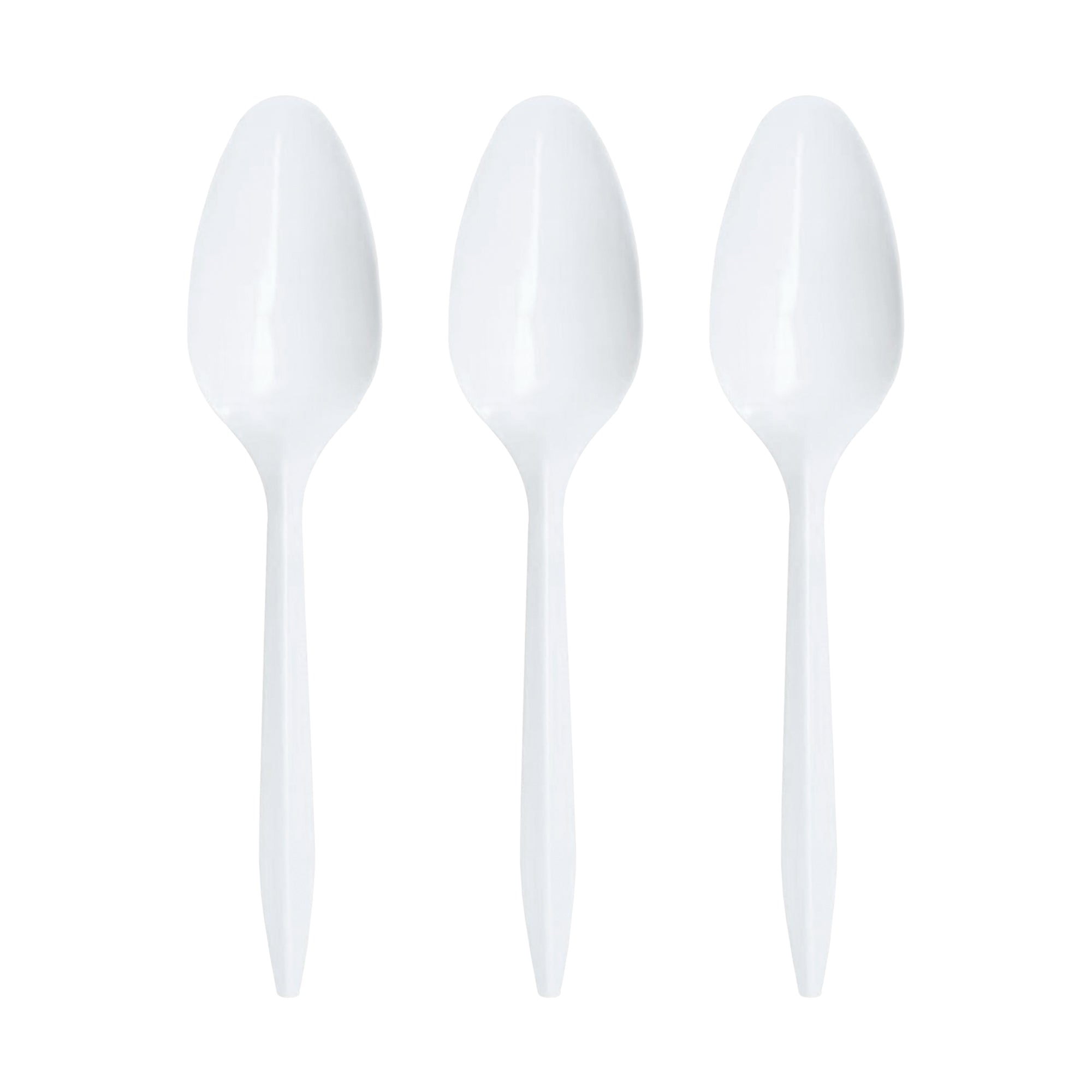 Medium Weight Disposable Plastic Teaspoons