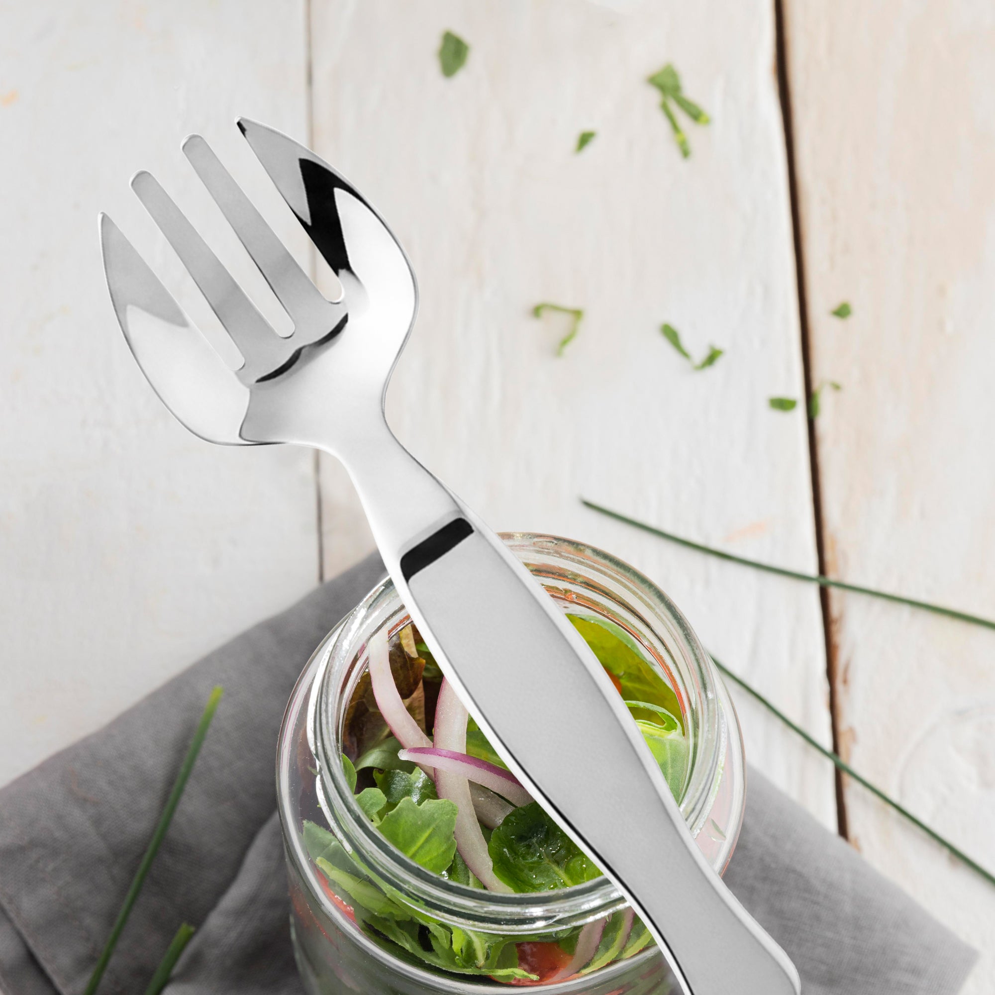Silver Disposable Plastic Serving Forks
