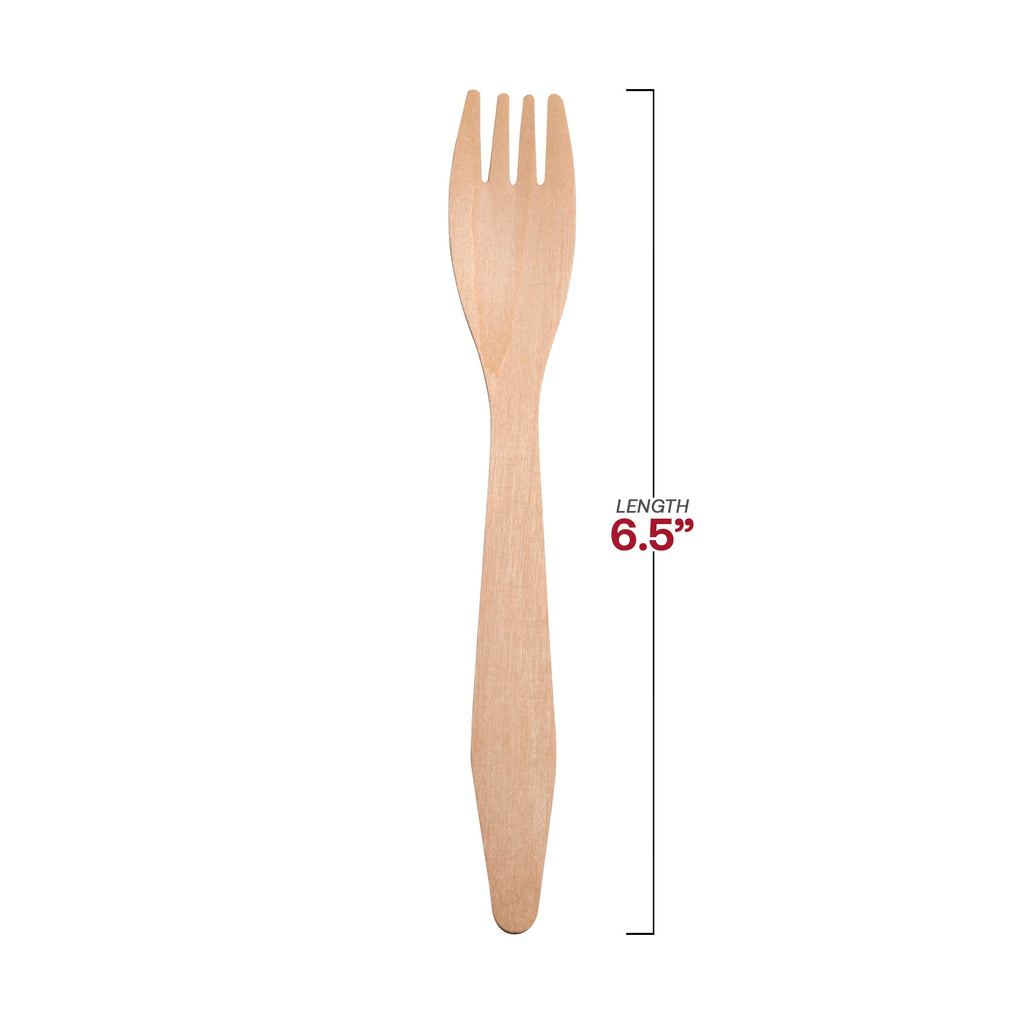 Natural Birch Eco-Friendly Disposable Dinner Forks