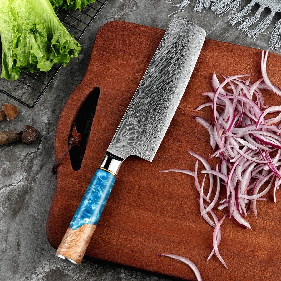 Executive Japanese Damascus Steel Knife Set