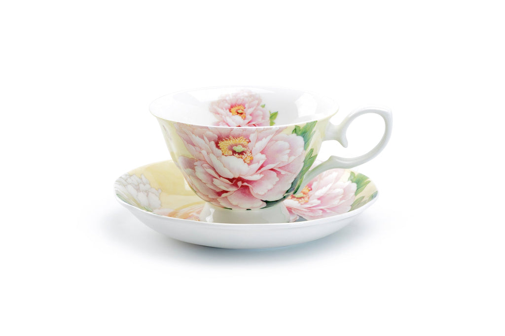 Empire Peony Bone China Tea Cup and Saucer