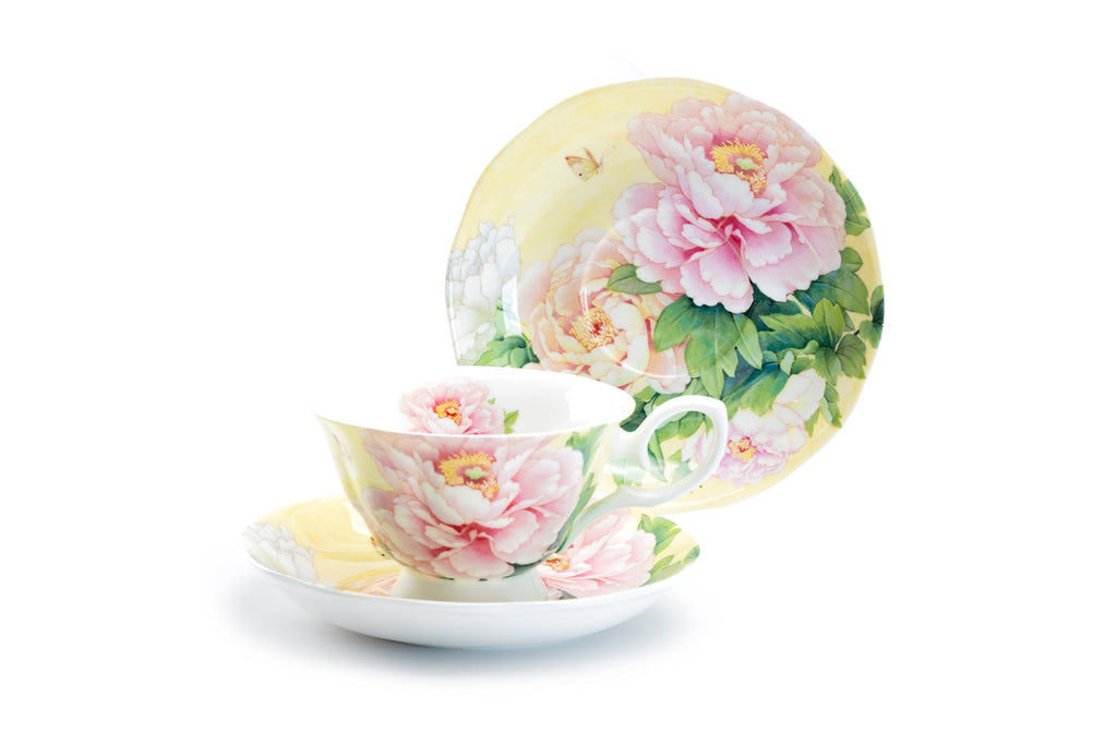 Empire Peony Bone China Tea Cup and Saucer