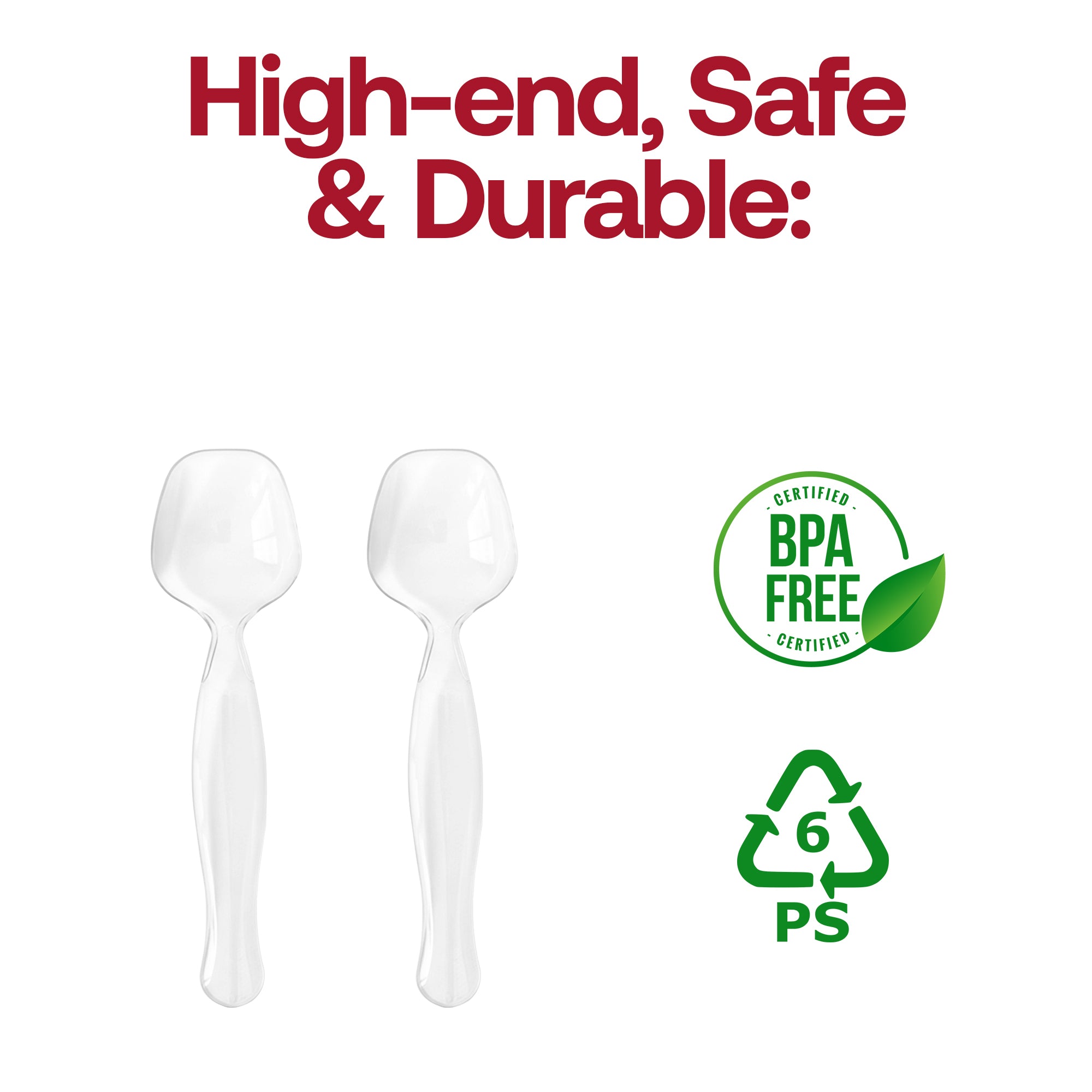 Clear Plastic Serving Spoons