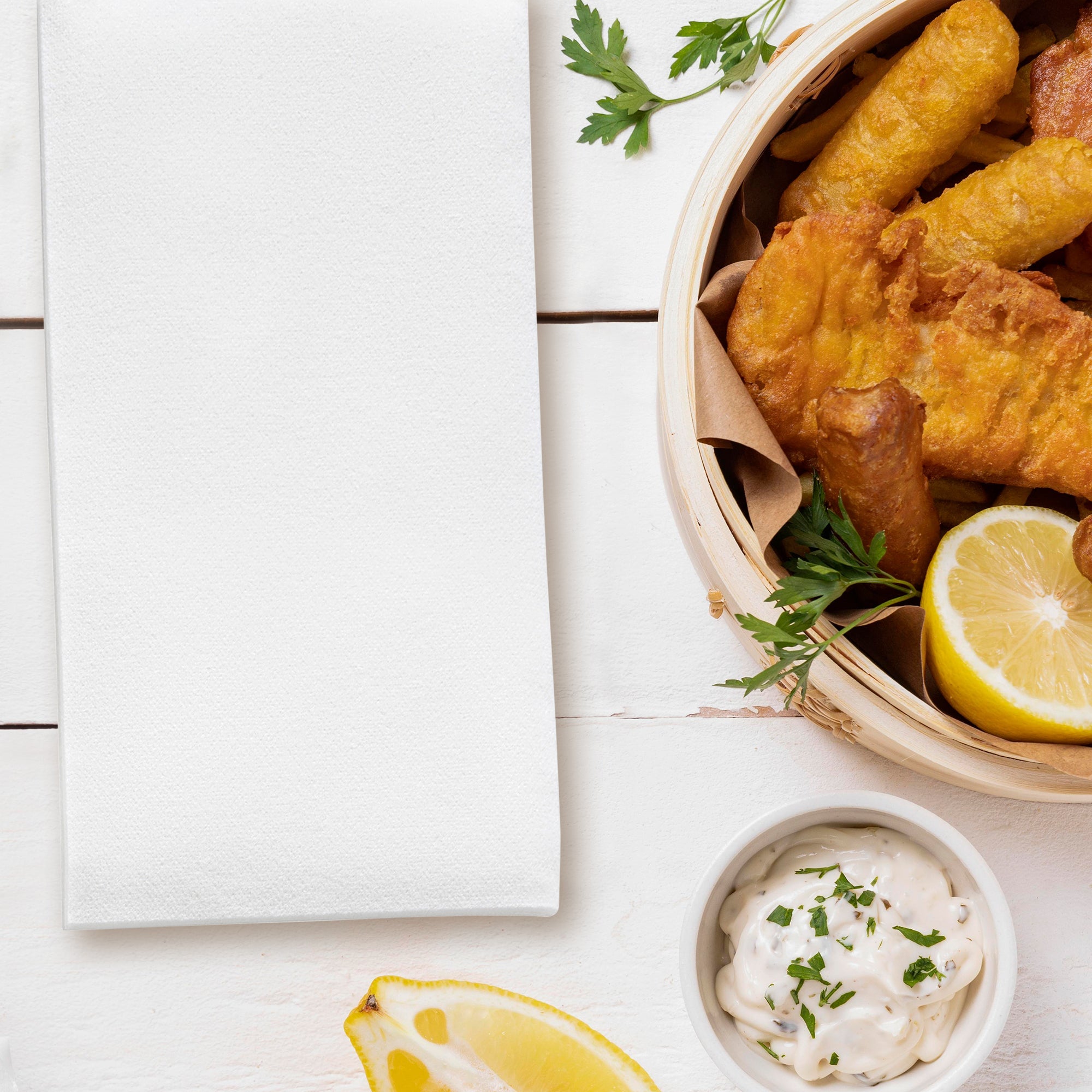 White Linen-Like Premium Paper Buffet Napkins