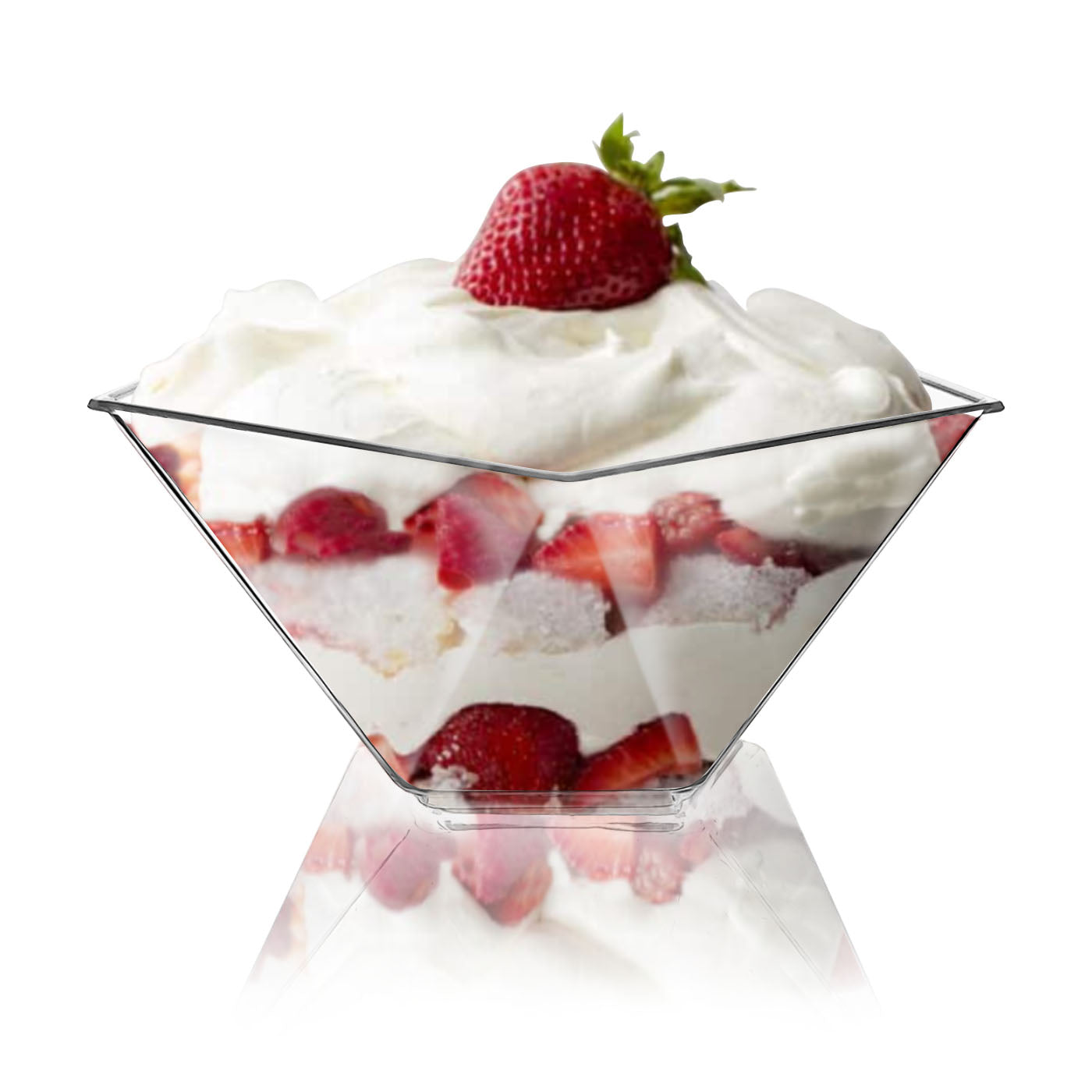 3.5 oz. Clear Star Pentagon Disposable Plastic Dessert Cups