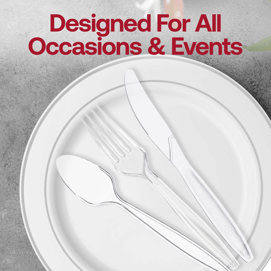 Clear Plastic Disposable Knives