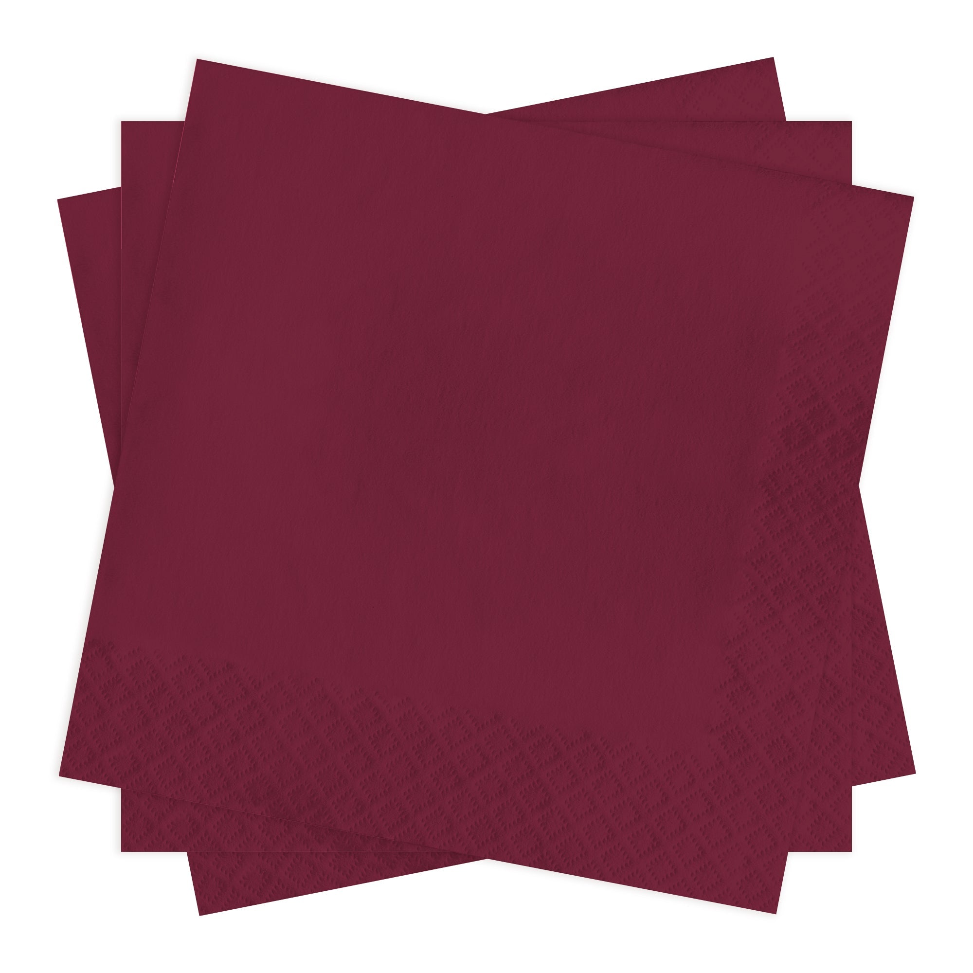 Burgundy Red Paper Beverage/Cocktail Napkins