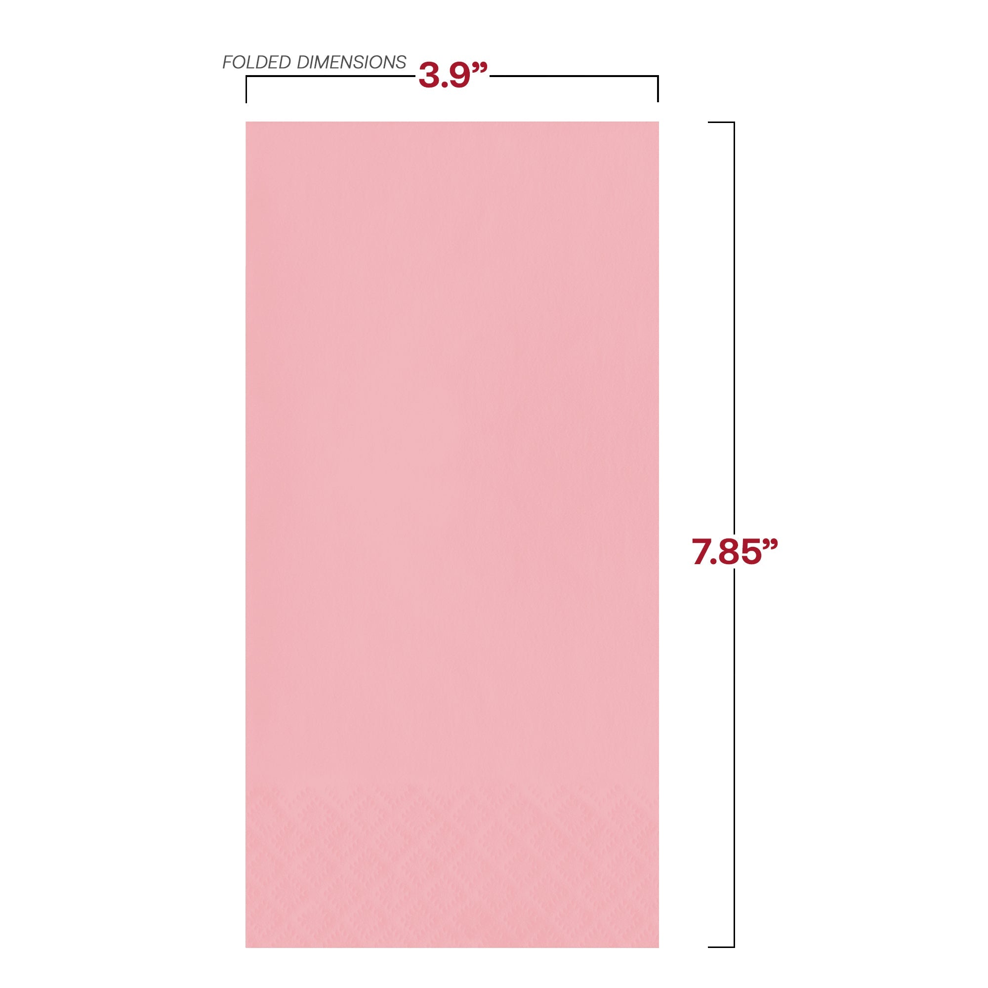 Classic Pink Paper Dinner Napkins