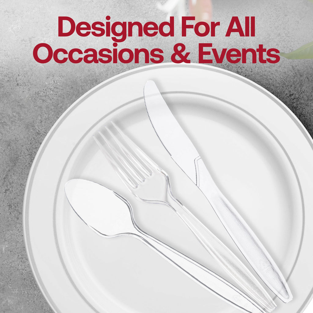Clear Plastic Disposable Spoons