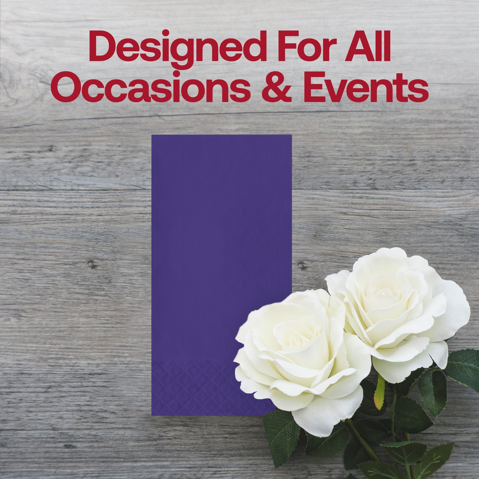 Purple Paper Dinner Napkins