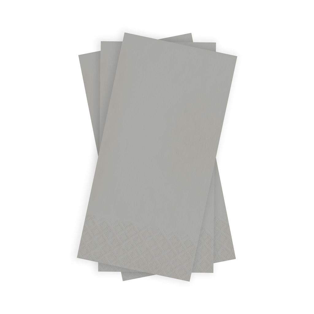 Shimmering Silver Paper Dinner Napkins