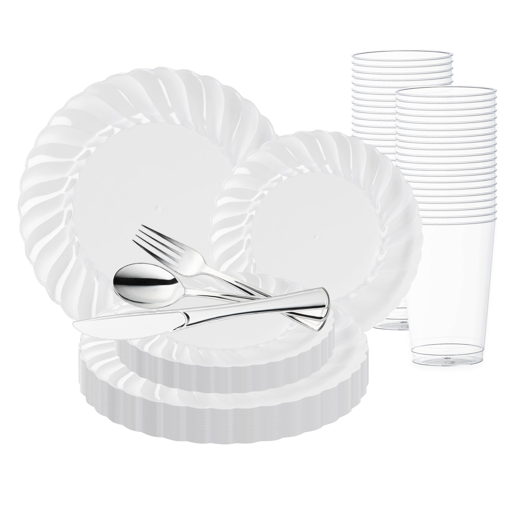 Clear Flair Plastic Wedding Value Set