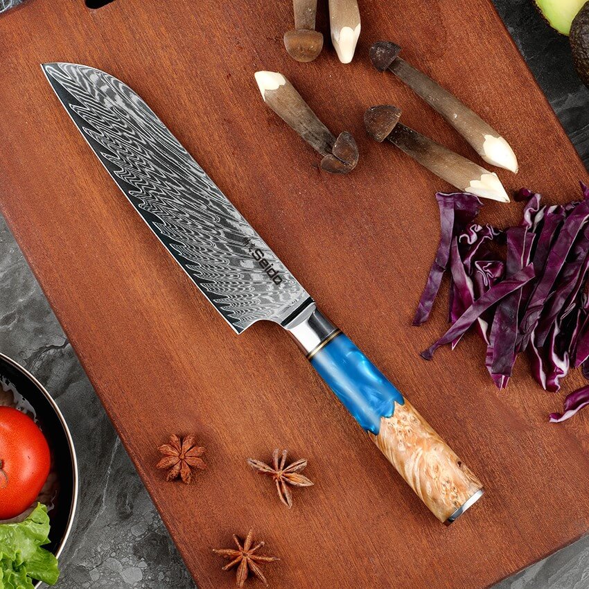 Executive Japanese Damascus Steel Knife Set