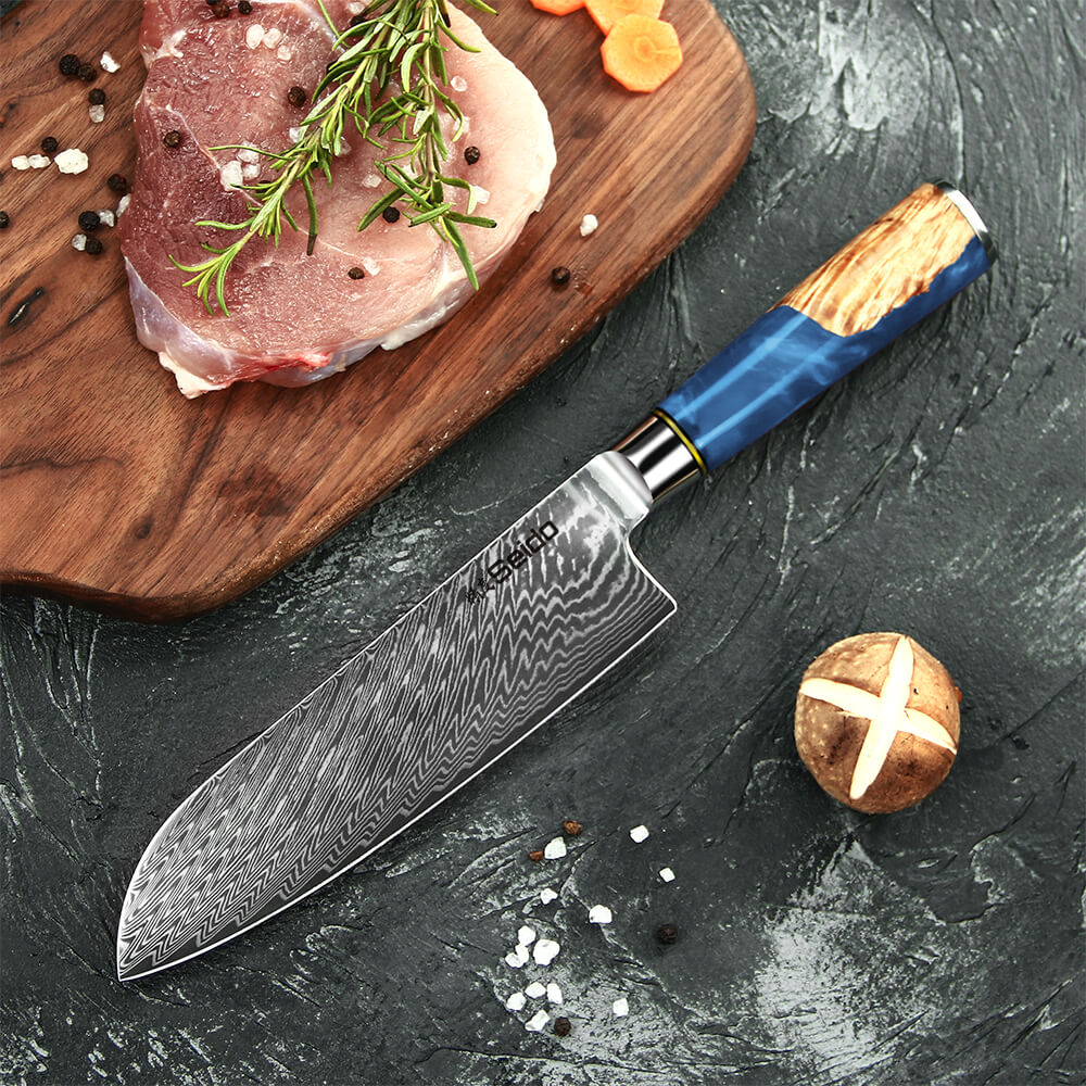Executive Japanese Damascus Steel Knife Set