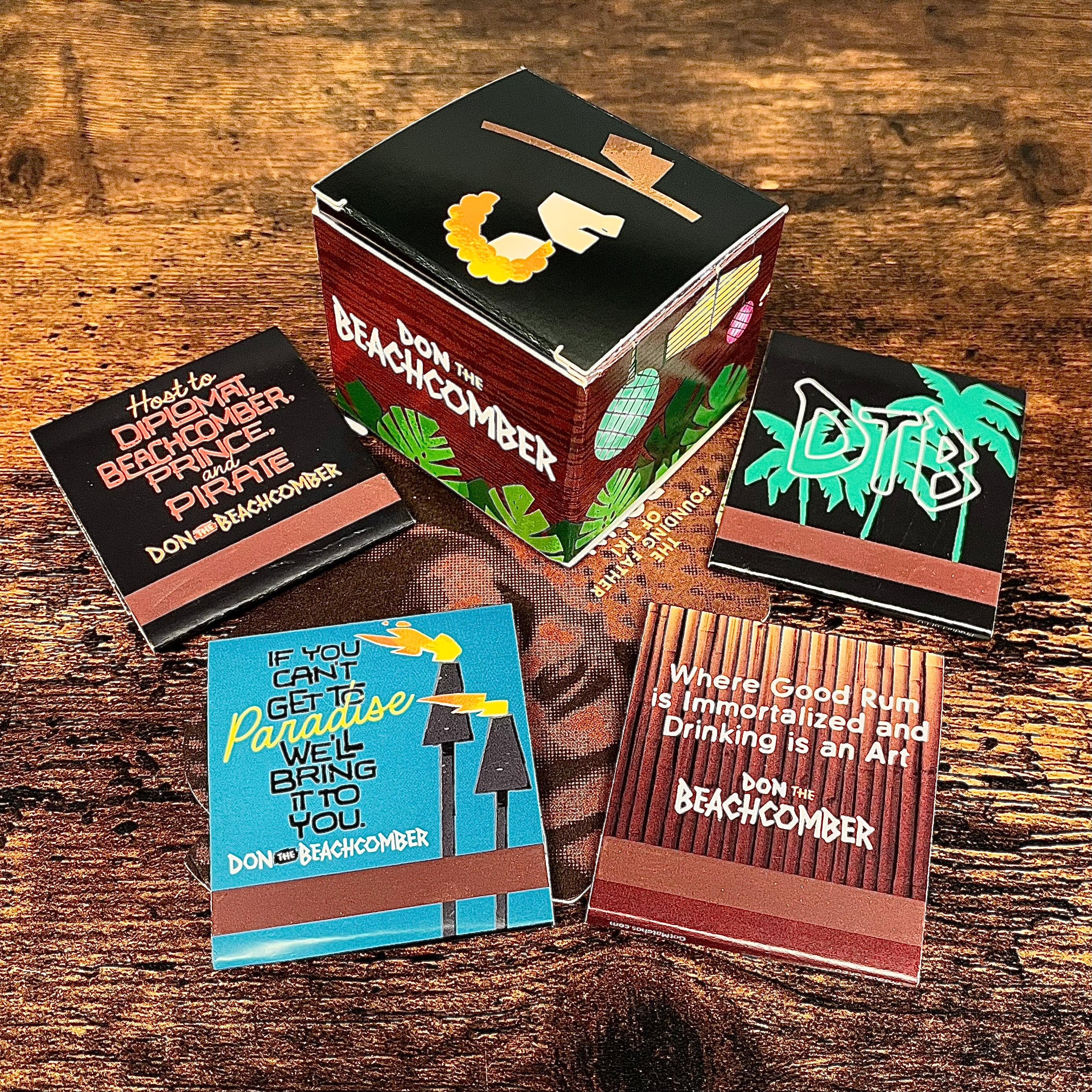 Don the Beachcomber Matchbook Set of Four
