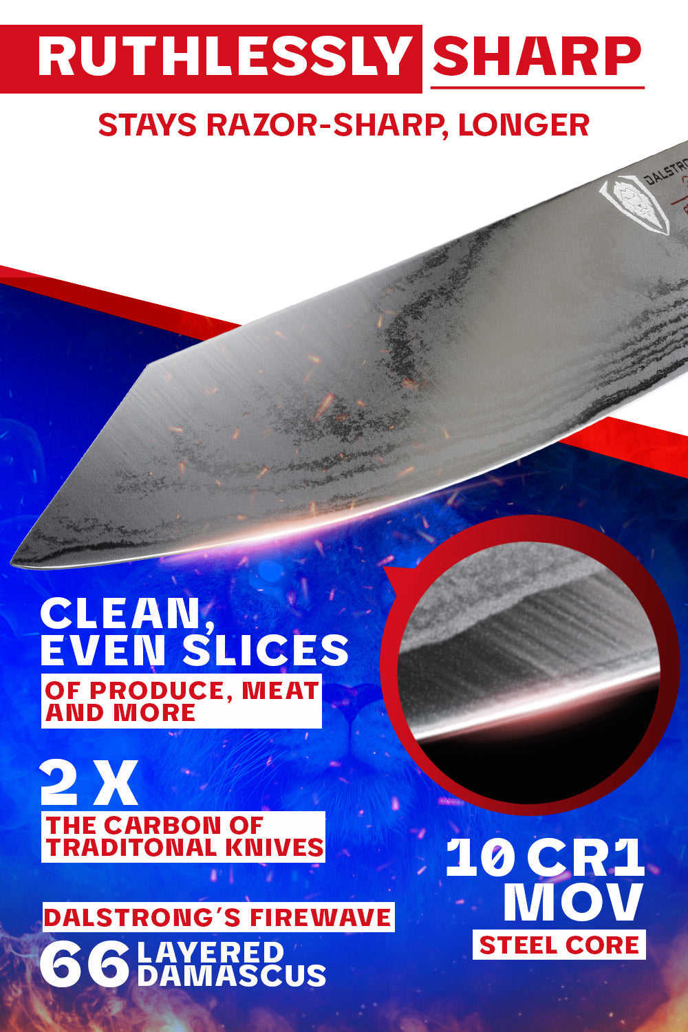 Chef's Knife 9.5" | Firestorm Alpha Series | Dalstrong ©