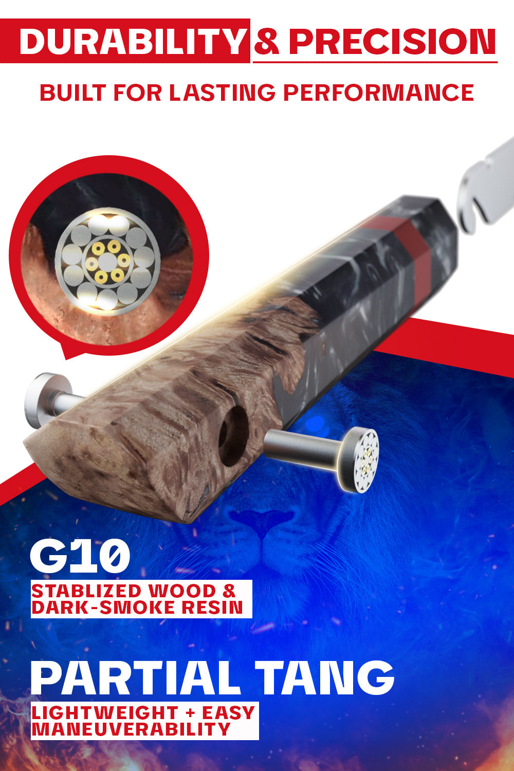 Chef's Knife 9.5" | Firestorm Alpha Series | Dalstrong ©