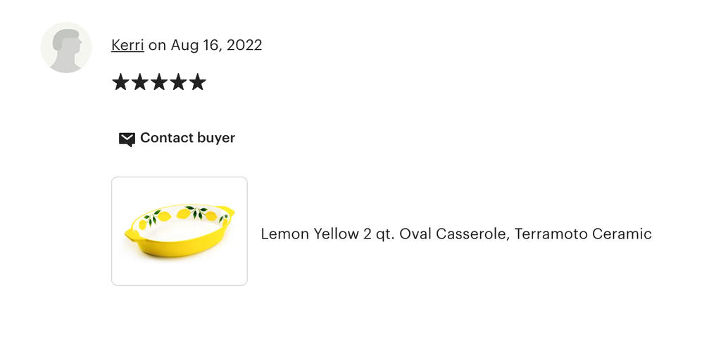 Lemon 2 qt. Oval Casserole