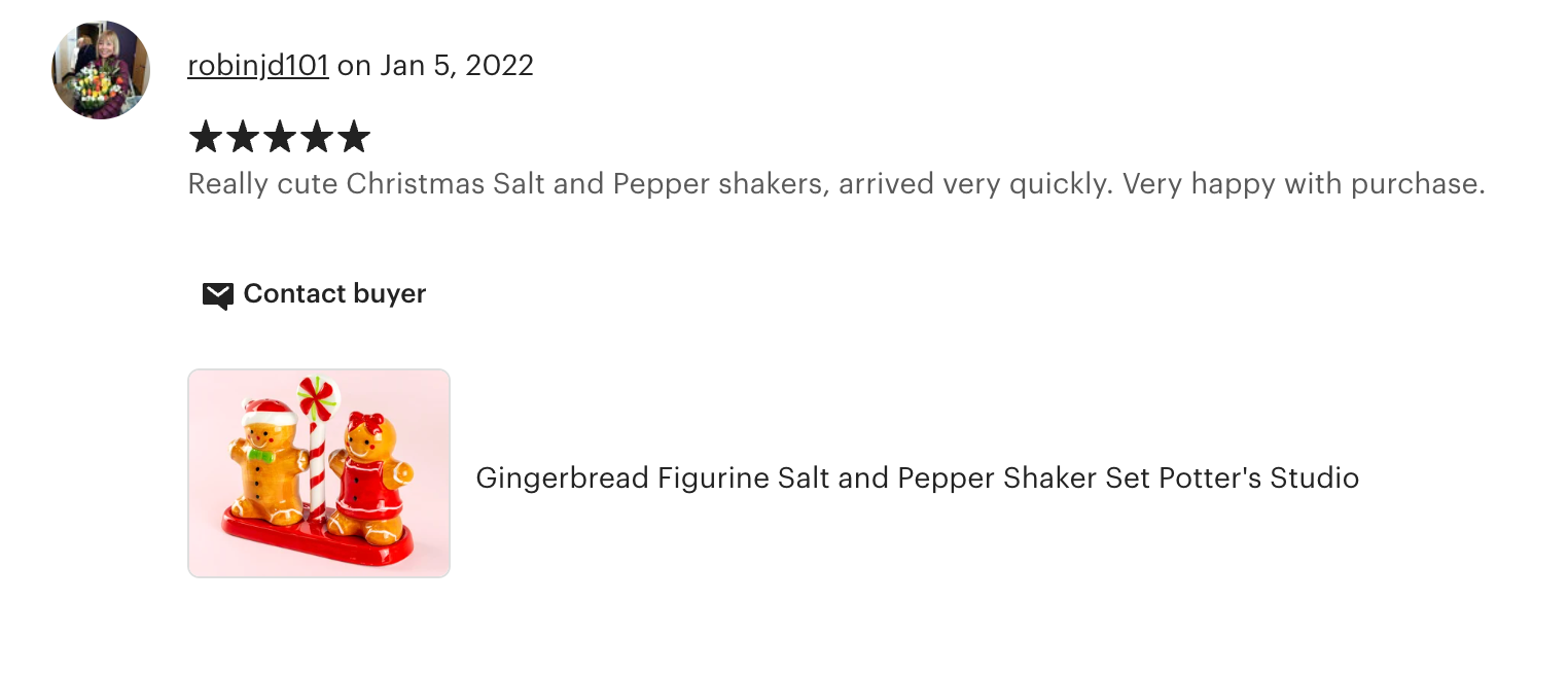 Gift Boxed Gingerbread Figurine Salt and Pepper Shaker Set