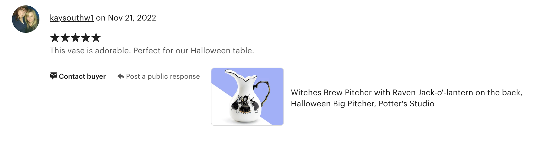 Halloween Witches Brew Pitcher