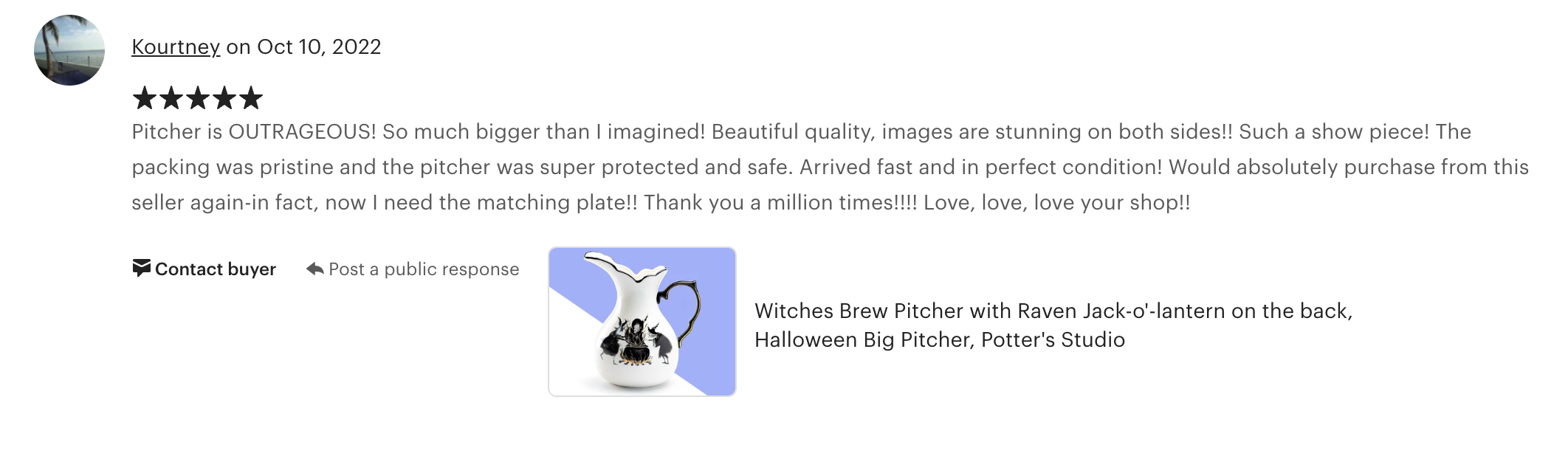 Halloween Witches Brew Pitcher
