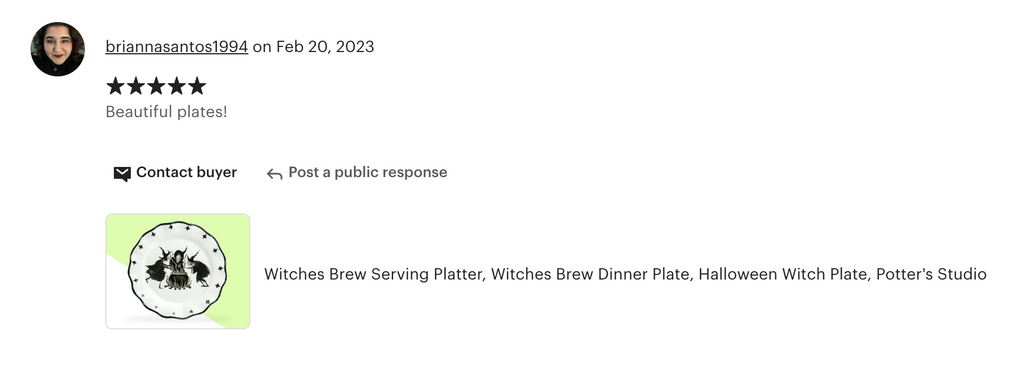 Halloween Witches Brew Serving Platter Dinner Plate