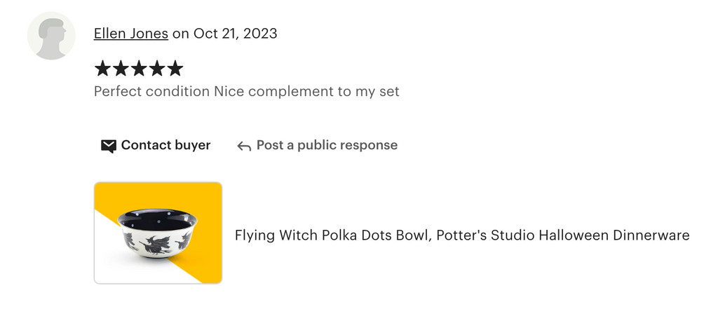 Flying Witch Bowl