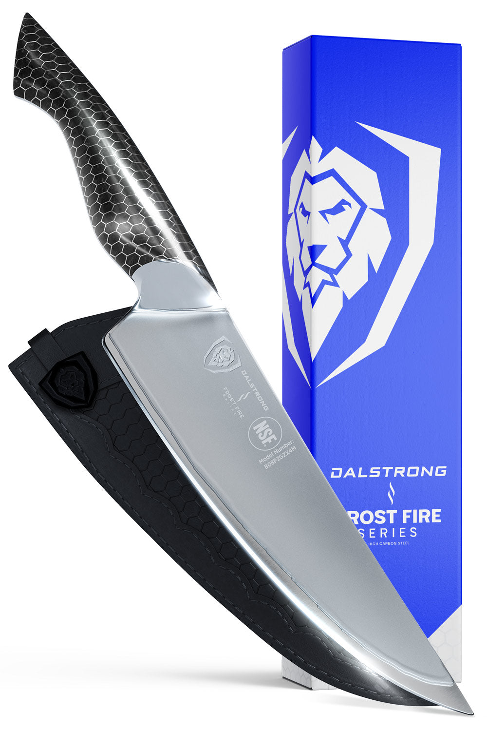 Chef's Knife 8" | Frost Fire Series |  Dark Ice Edition | NSF Certified | Dalstrong ©