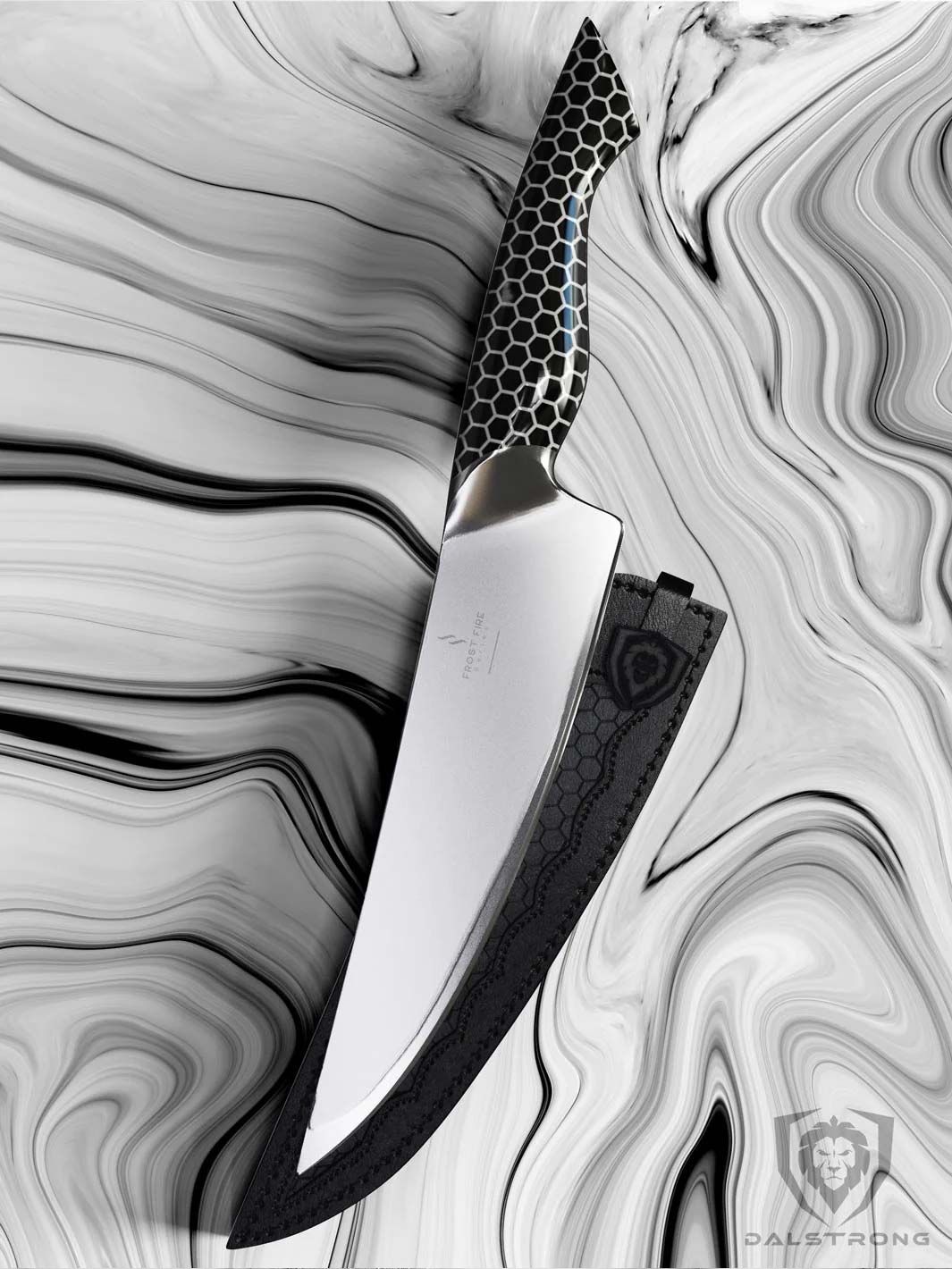Chef's Knife 8" | Frost Fire Series |  Dark Ice Edition | NSF Certified | Dalstrong ©