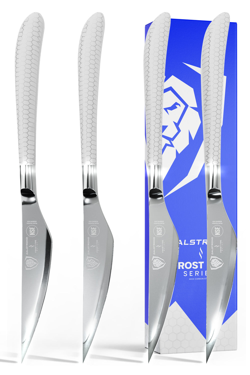 4-Piece Steak Knife Set | Frost Fire Series | NSF Certified | Dalstrong ©