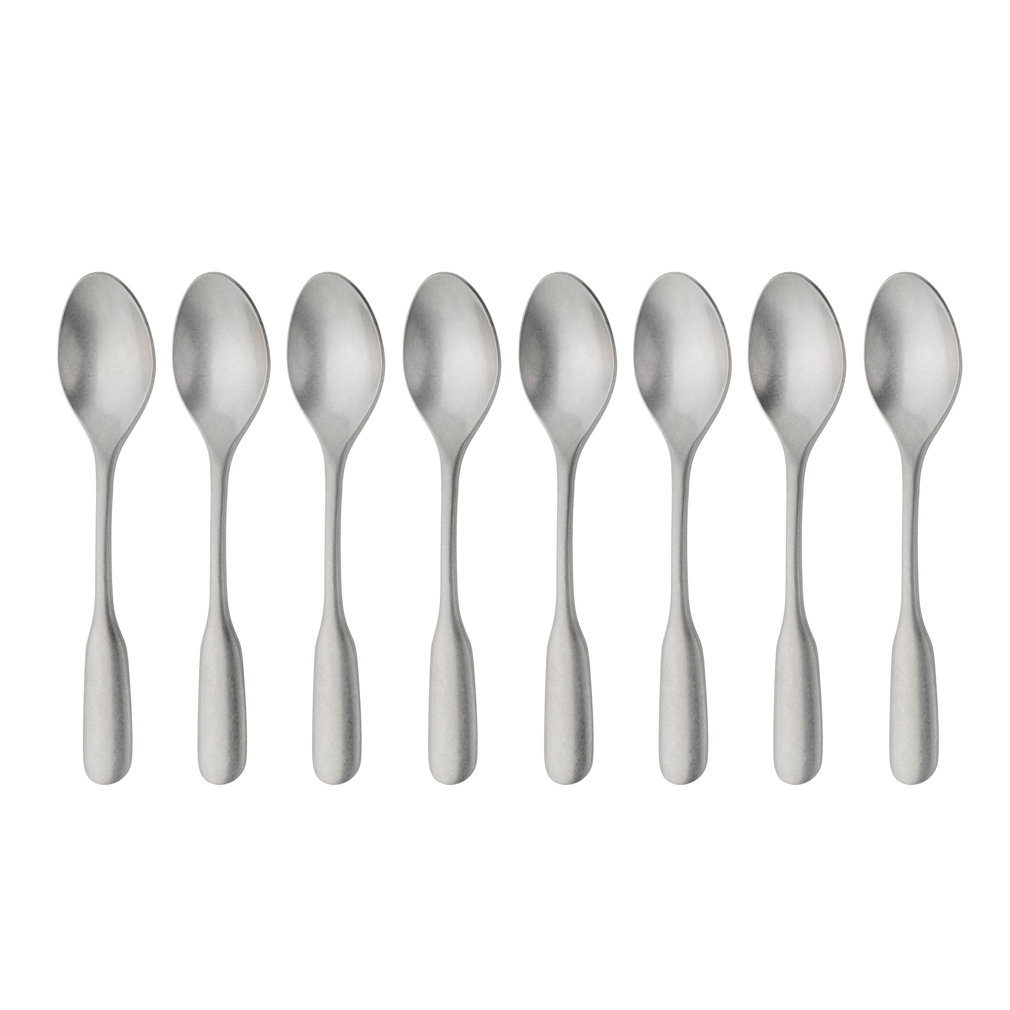 English Fiddle Vintage Coffee / Espresso Spoon, Set of 8