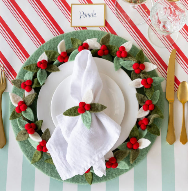 Hester and Cook Mint Felt Placemat