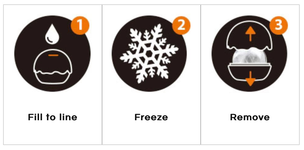 Silicone Ice Ball mould Set  - 2 pack