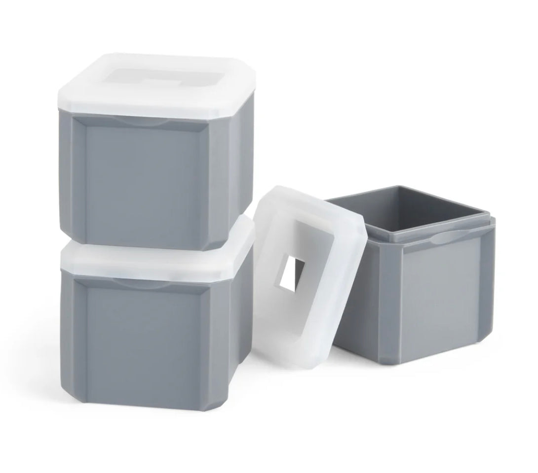 Stackable XL Cube Ice Moulds - Set of 3