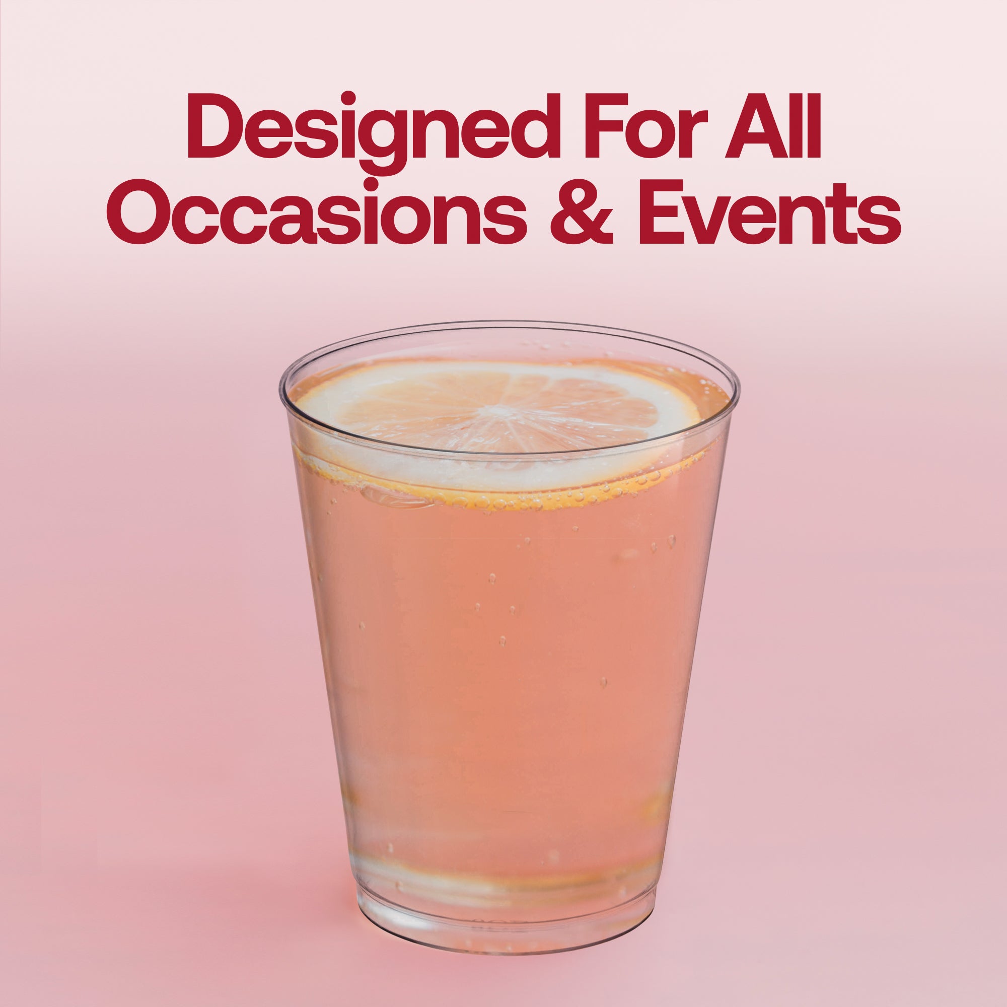 Crystal Clear Round Plastic Disposable Party Cups (8 oz. )