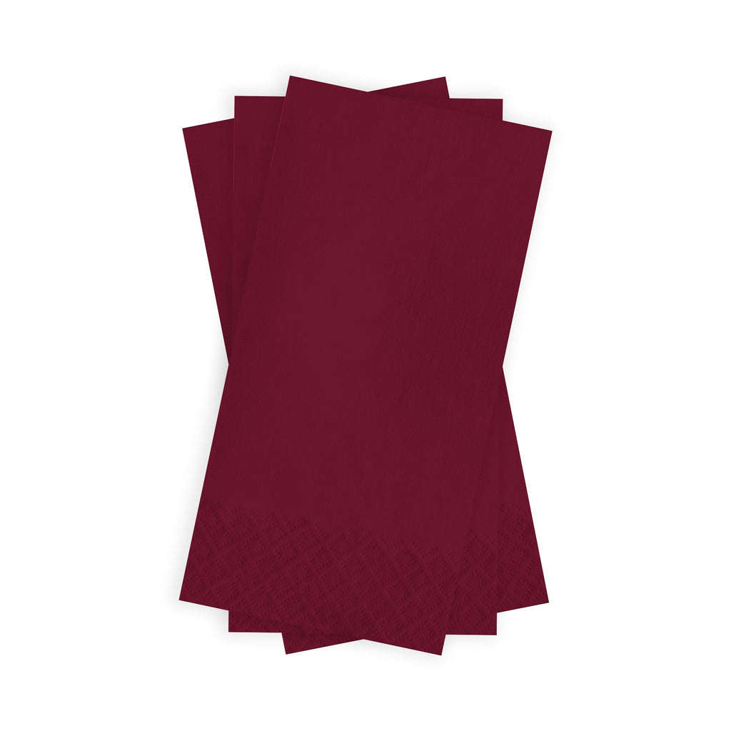 Burgundy Red Paper Dinner Napkins