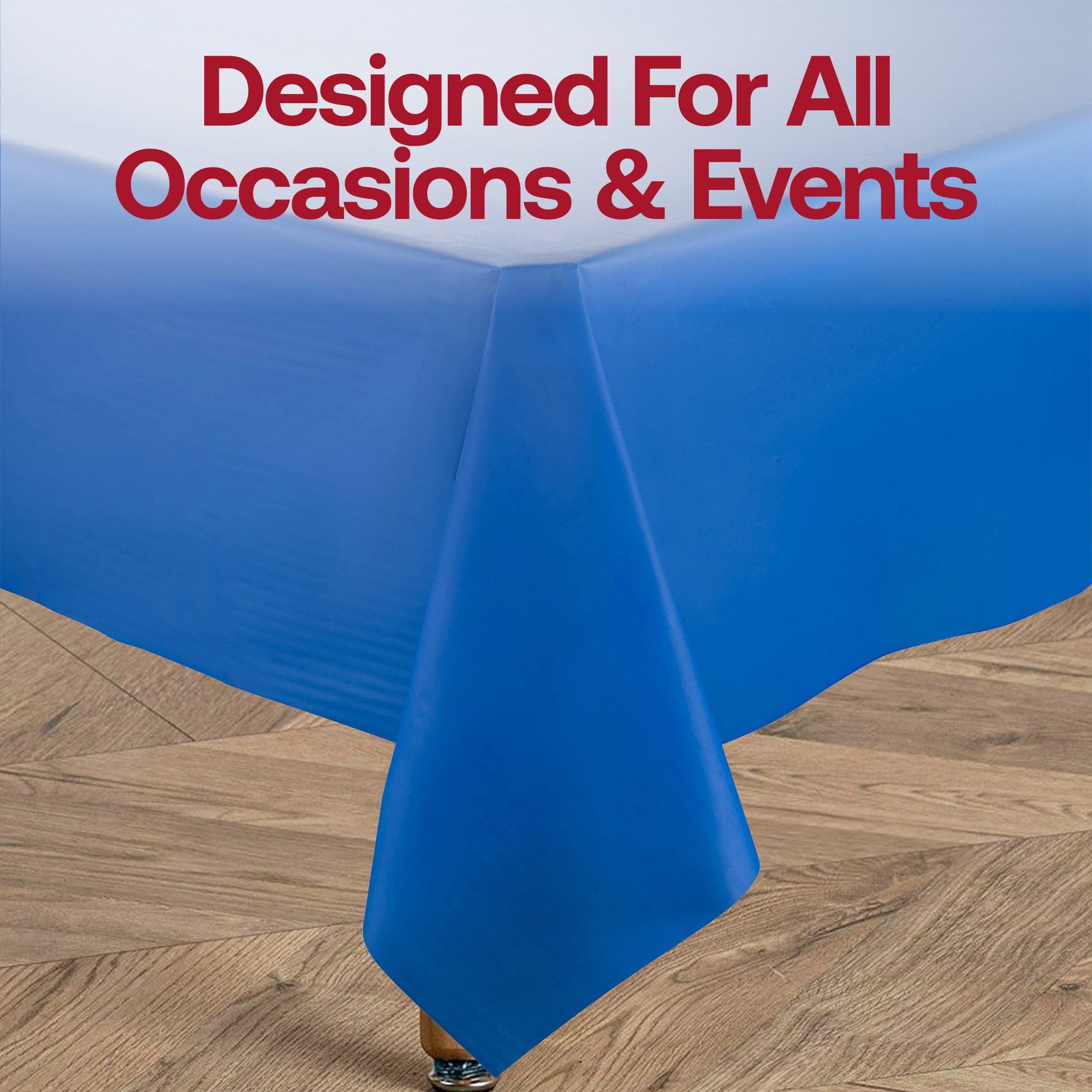 Navy Rectangular Disposable Plastic Tablecloths (54" x 108")