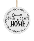 FBA 3" Round Personalized Ceramic Ornament with Gift Box