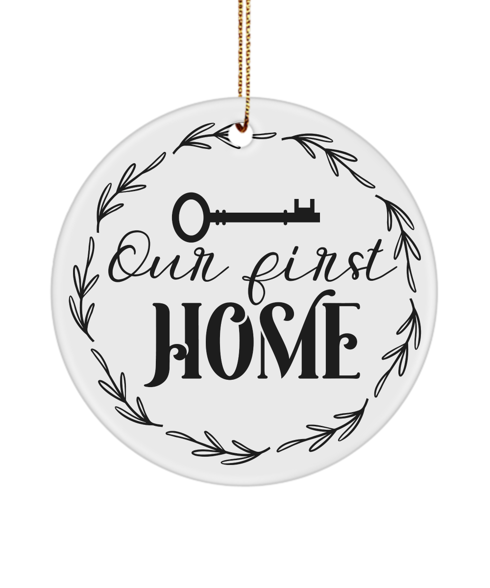FBA  Qty 12 - 3" Round Personalized Ceramic Ornament with Gift Box
