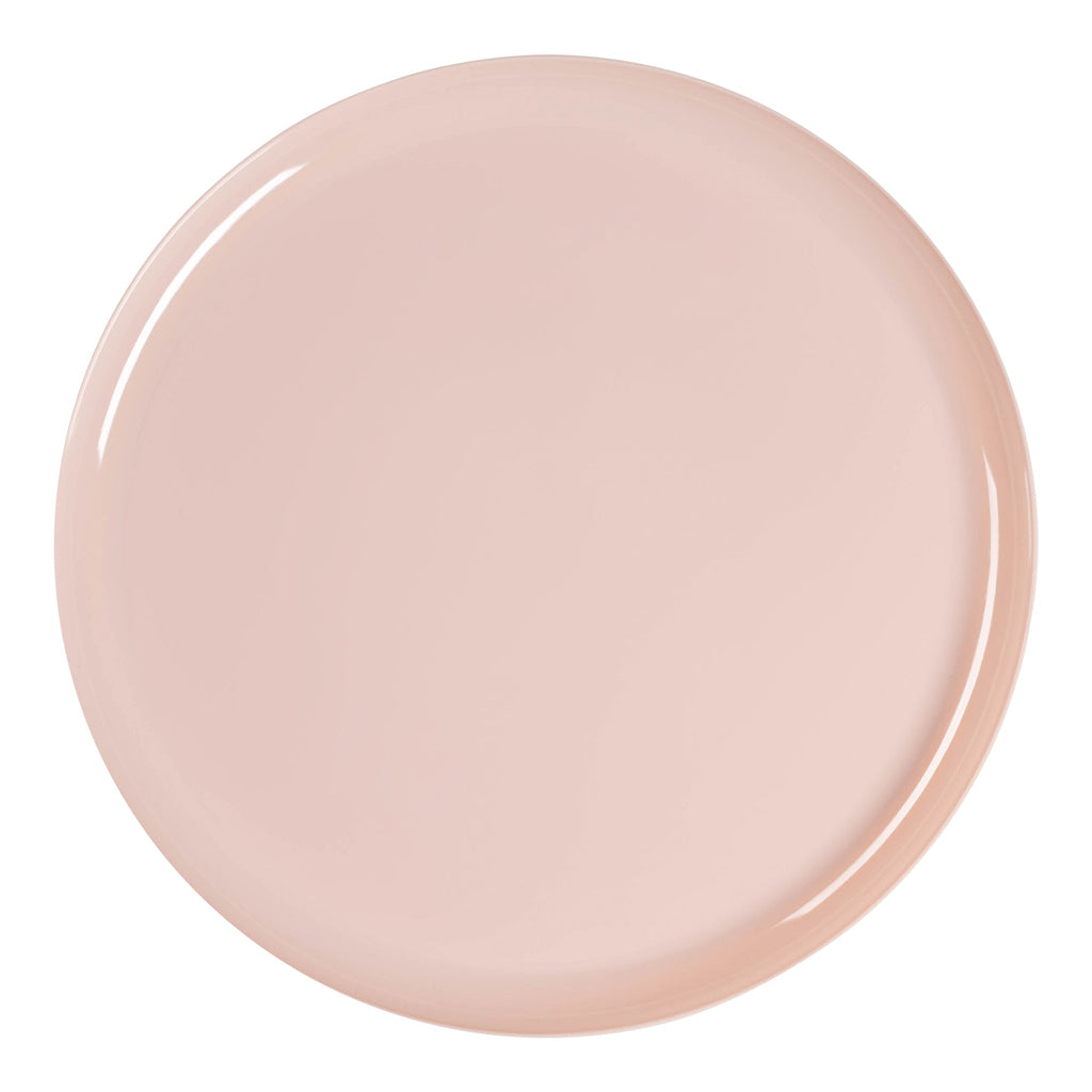 Pink Flat Round Disposable Plastic Appetizer/Salad Plates (8.5")