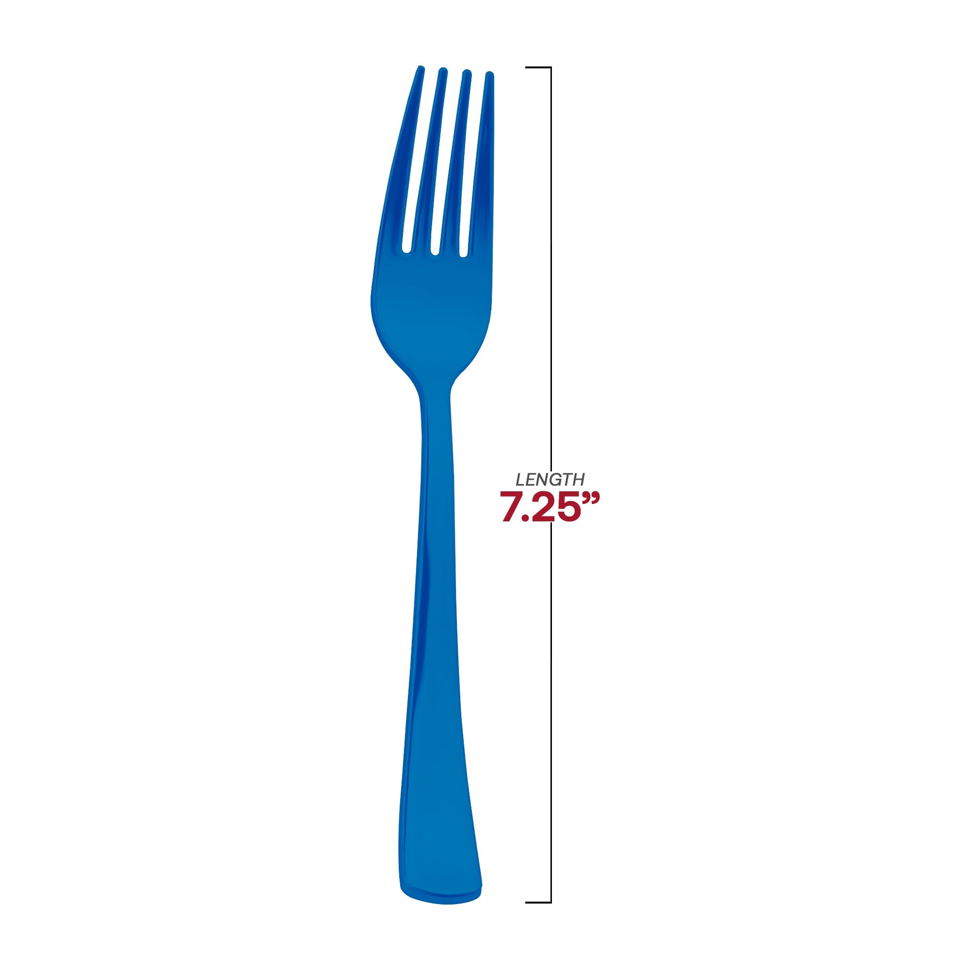 Blue Disposable Plastic Party Forks